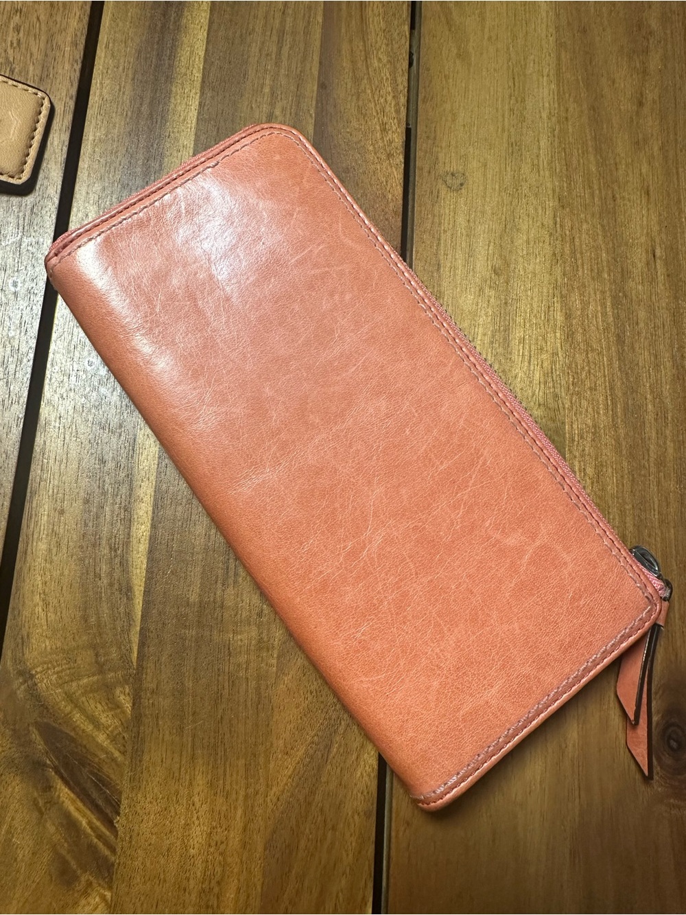 Coach Poppy Hippie Leather Hobo Bag with Matching Wallet in Salmon Pink - Picture 13 of 16